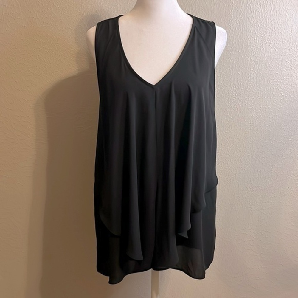 Pleione Black Sleeveless Top SZ Small